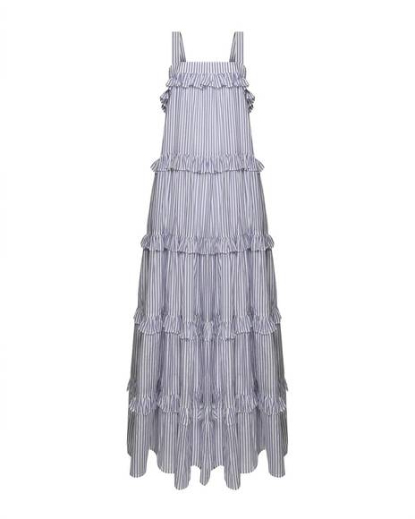 NEW MAGALI PASCAL antonia dress in blue stripe - Picture 3 of 3